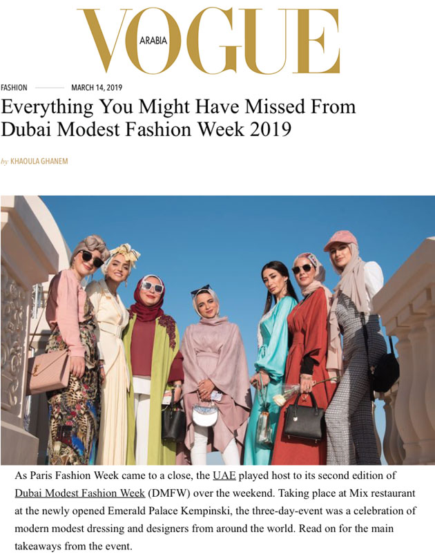Everything You Might Have Missed From Dubai Modest Fashion Week 2019